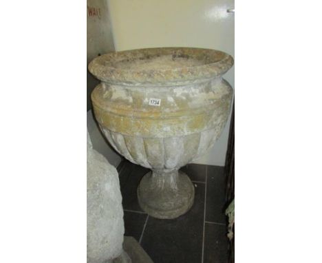 A large garden urn