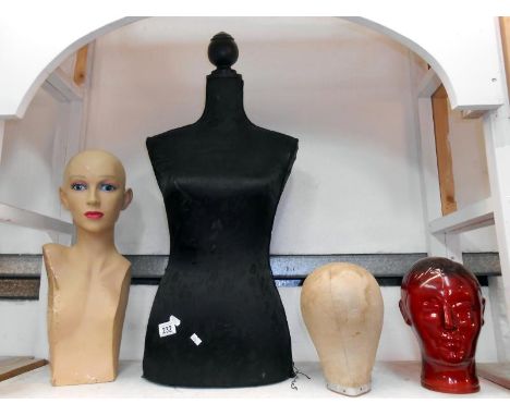 Display Mannequin glass display head, display bust & hat stand