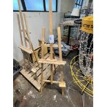 LOT OF (2) WOODEN PAINTING EASELS