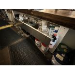 6' SS' TRIPLE BASIN BAR SINK W/ (2) SIDE BOARDS