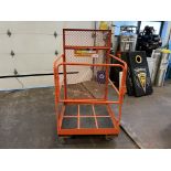 LIFT CAGE ATTACHMENT FOR FORKLIFT, MAXIMUM CAPACITY 1000 LBS