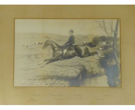 Basil Nightingale (1864 - 1940),
'Tom Firr on Whitelegs',
signed in pencil,
lithographic print heightened in pencil,
39 x 59 