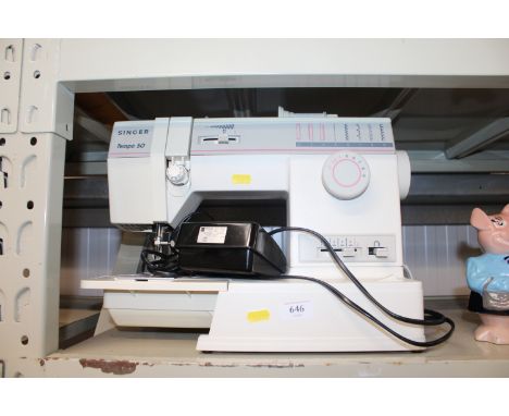 A Singer electric sewing machine
