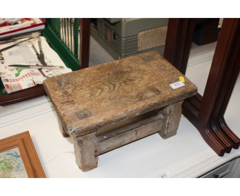 A small pine stool