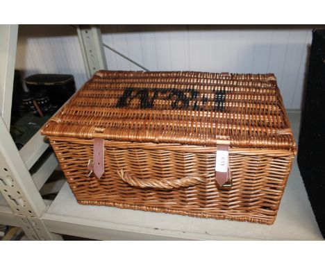 A Fortnum  &Mason wicker hamper 