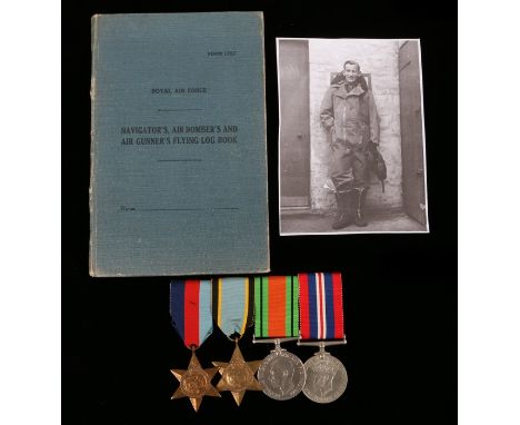 A World War Two Royal Air Force group of four, 1939-45 Star, Air crew Europe Star (replacement), Defence Medal, British 1939-