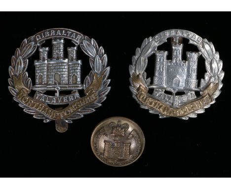 Victorian officers gilt tunic button to the Northamptonshire Regiment, maker Jennens, London, together with two Northamptonsh