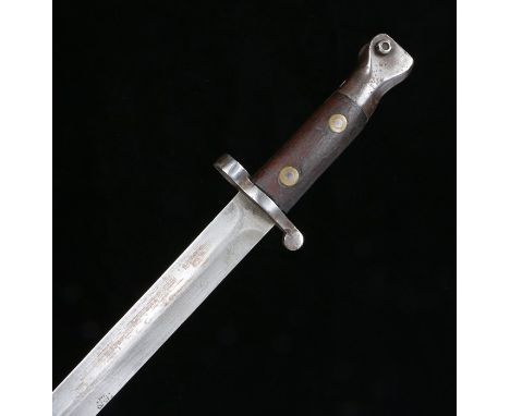 British 1888 pattern Lee Metford bayonet, no markings, scabbard missing