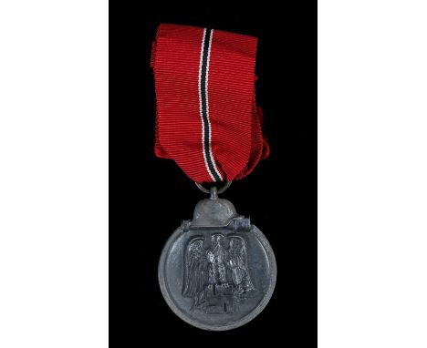 Third Reich medal Winterschlacht im Osten, sometimes known as the winter war medal, maker stamped to suspension ring, possibl