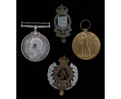 First World War pair, British War Medal and Victory Medal ( 2953 PTE. F. PRITCHARD. R. BERKS. R.) Private Pritchard enlisted 