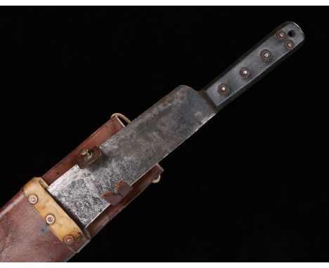 World War Two British Army machete,maker S&amp;J Mitchin Ltd. Sheffield, maker stamped to blade with broad arrow over date 19