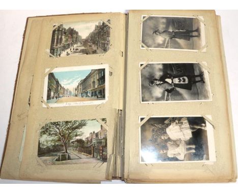 From the estate of Hannah Hauxwell (1926-2018), an album of photographs and postcards, inscribed in pencil to the front, 'Fro