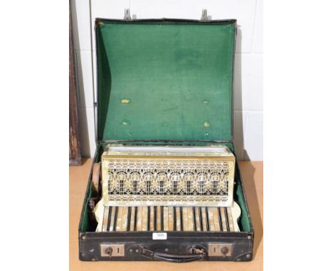 From the estate of Hannah Hauxwell (1926-2018), German Standorali Deluxe III accordion in a fitted case. Hannah was an accomp