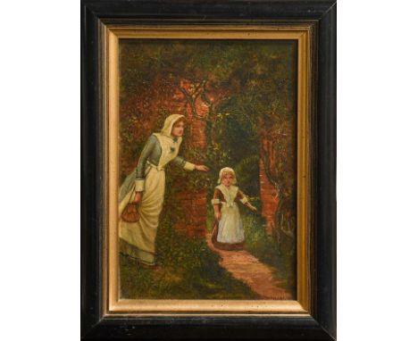 Three oil paintings including a portrait (3)