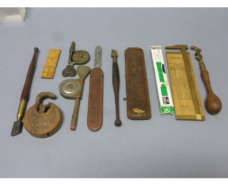 A small collecting cutting tools and various other tools 