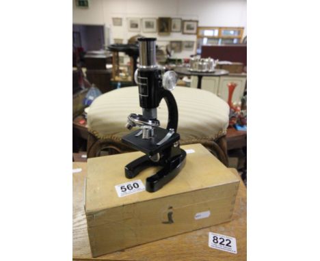 Wooden Boxed Students Microscope
