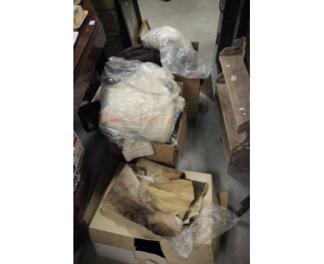 Group of Vintage Clothes including a Faux Fur Coat in original C & A Box, Five Further Faux Fur Coats, Fur Jacket and Stole p