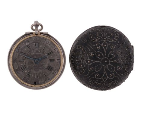 A fine William III silver pair-cased verge pocket watch Daniel Quare, London  A fine William III silver pair-cased verge pock