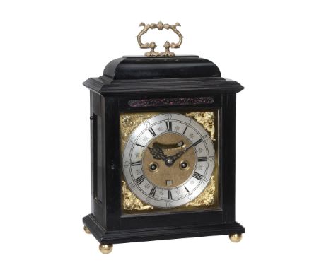 A William III ebony table clock Charles Gretton, London  A William III ebony table clock Charles Gretton, London, circa 1695 