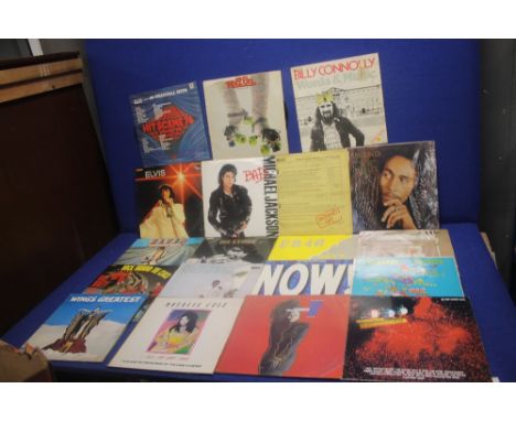 TWENTY FOUR VINYL RECORDS TO INCLUDE BOB MARLEY LEGEND, UB40 UNEMPLOYMENT BENIFIT CARD, MICHAEL JACKSON BAD, ELVIS PRESLEY, A