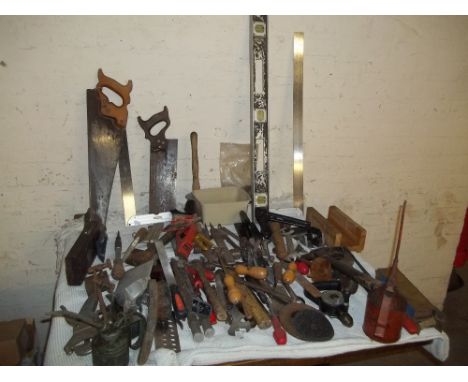 A LARGE SELECTION OF TOOLS
