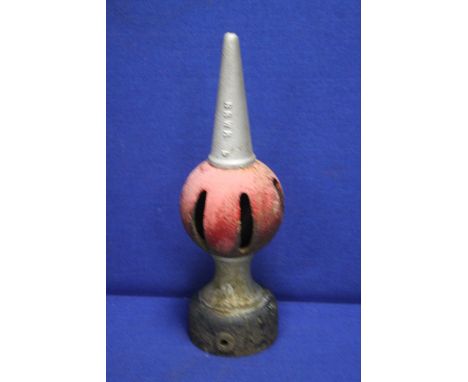 A CAST IRON RAILWAY SIGNAL FINIAL