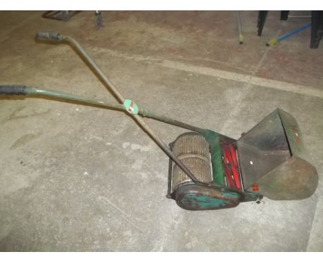 TWO VINTAGE PUSH MOWERS TO INCLUDE A CHILDRENS MOWER