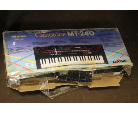 A CASIO TONE MT240 KEYBOARD WITH POWER PACK