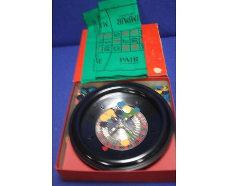 A CHAD VALLEY BOXED ROULETTE PARTS NOT CHECKED