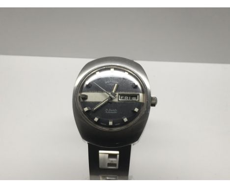 A Rotary stainless automatic day date wristwatch