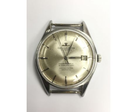 A gents Jaeger Lecoultre automatic Geomatic chronometer wristwatch, inscribed to the dial Ecole Professionnelle de la Vall_e 