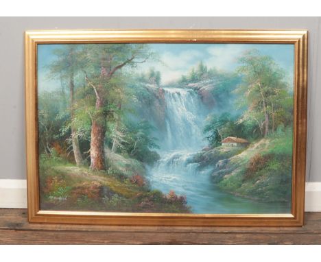 R. Danford (20th century), framed landscape oil on canvas, signed.  
