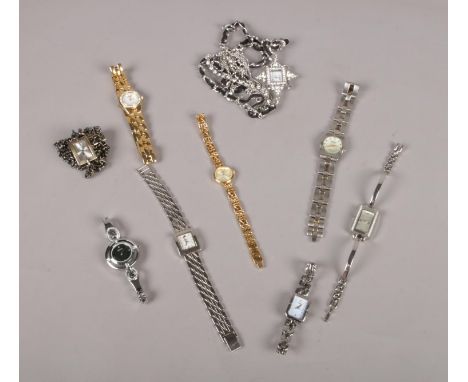 A collection of quartz wristwatches. Sekonda, Seksy, Timex etc  