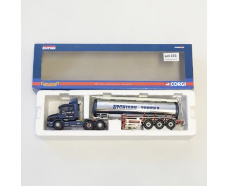 Manufacturer  - Corgi | Description - Scania T Cab General Purpose Tanker - Atchison Topeka Ltd | Stock Code - CC12814 | Mode