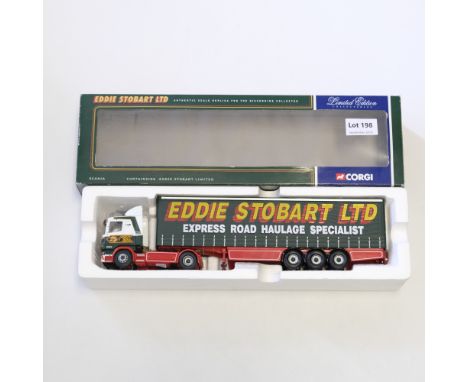 Manufacturer  - Corgi | Description - Scania Curtainside - Eddie Stobart | Stock Code - ? | Model Condition - 4/5 | Box Condi