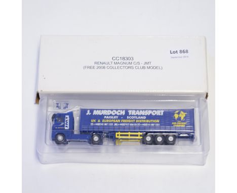 Manufacturer  - Corgi | Description - Renault Magnum Curtainside Trailer - J Murdoch Transport | Stock Code - CC18303 | Model