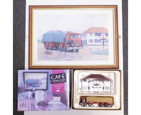 Manufacturer  - Corgi | Description - Leyland Octopus Sheeted Platform Lorry - Andrew Wichart &amp; Sons Ltd With Framed Pict