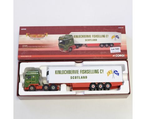 Manufacturer  - Corgi | Description - DAF XF Super Space Cab Fridge Trailer - Kinlochbervie Fishelling Co | Stock Code - CC13