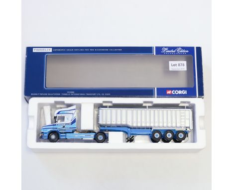 Manufacturer  - Corgi | Description - Scania T Topline Bulk Tipper - Tinnelly International Transport LTD | Stock Code - CC12