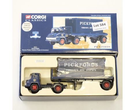 Manufacturer  - Corgi | Description - Thames Trader Platform Trailer &amp; Container - Pickfords | Stock Code - 30501 | Model