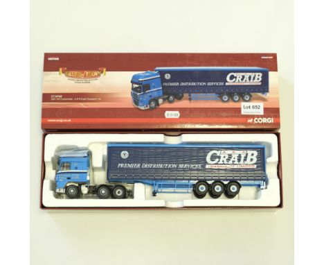 Manufacturer  - Corgi | Description - DAF 105 Curtainside - ARR Craib Transport Ltd | Stock Code - CC14102 | Model Condition 