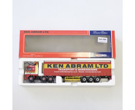 Manufacturer  - Corgi | Description - Volvo Curtainside - Ken Abram LTD | Stock Code - CC12411 | Model Condition - 5/5 | Box 