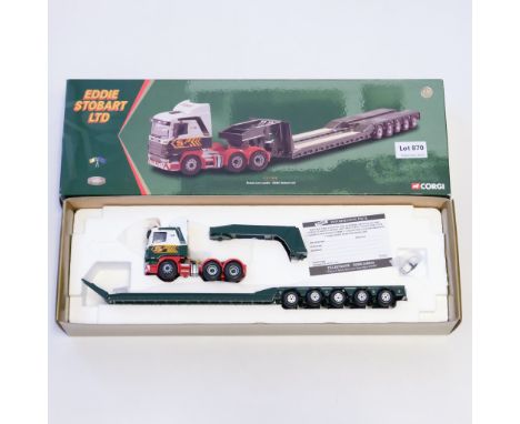 Manufacturer  - Corgi | Description - Scania Low Loader Trailer - Eddie Stobart Ltd  | Stock Code - CC12203 | Model Condition