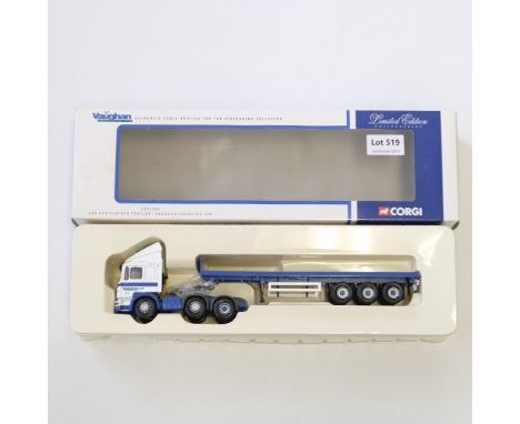 Manufacturer  - Corgi | Description - ERF ECS Flatbed Trailer - Vaughan Logistics Ltd | Stock Code - CC12703 | Model Conditio