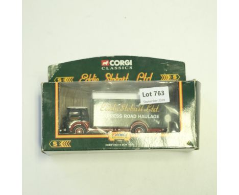 Manufacturer  - Corgi | Description - Bedford S Box Van - Eddie Stobart | Stock Code - 19306 | Model Condition - 4/5 | Box Co