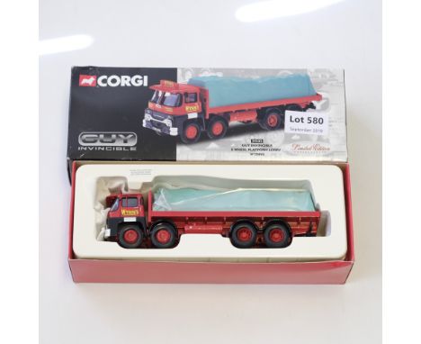 Manufacturer  - Corgi | Description - Guy Invincible 8 Wheel Platform Lorry - Wynns | Stock Code - 29102 | Model Condition - 