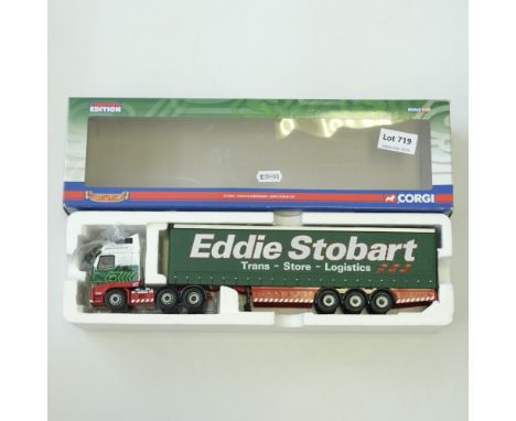 Manufacturer  - Corgi | Description - Volvo FH Curtainside Trailer - Eddie Stobart | Stock Code - CC14002 | Model Condition -