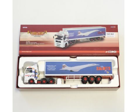 Manufacturer  - Corgi | Description - MAN TGA Cab &amp; Trailer - Saints Transport LTD | Stock Code - CC13433 | Model Conditi