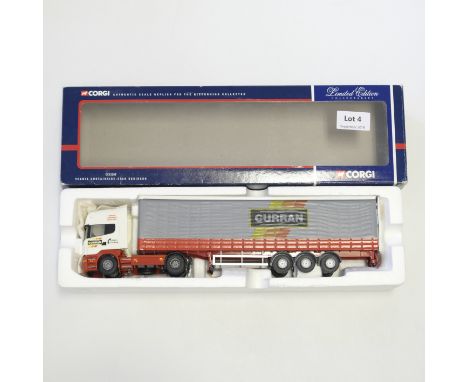 Manufacturer  - Corgi | Description - Scania Curtainside - Stan Robinson - Damage To Trailer | Stock Code - CC12205 | Model C