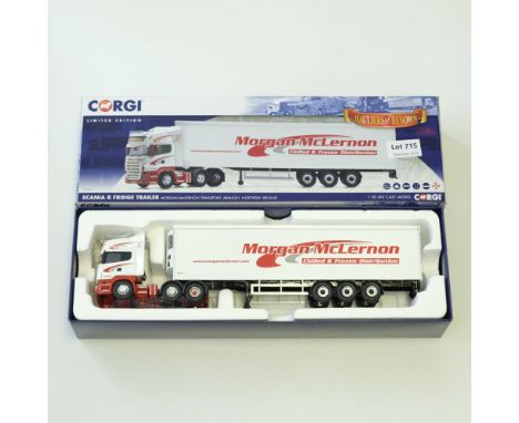 Manufacturer  - Corgi | Description - Scania R Fridge Trailer - Morgan McLernon | Stock Code - CC13751 | Model Condition - 5/